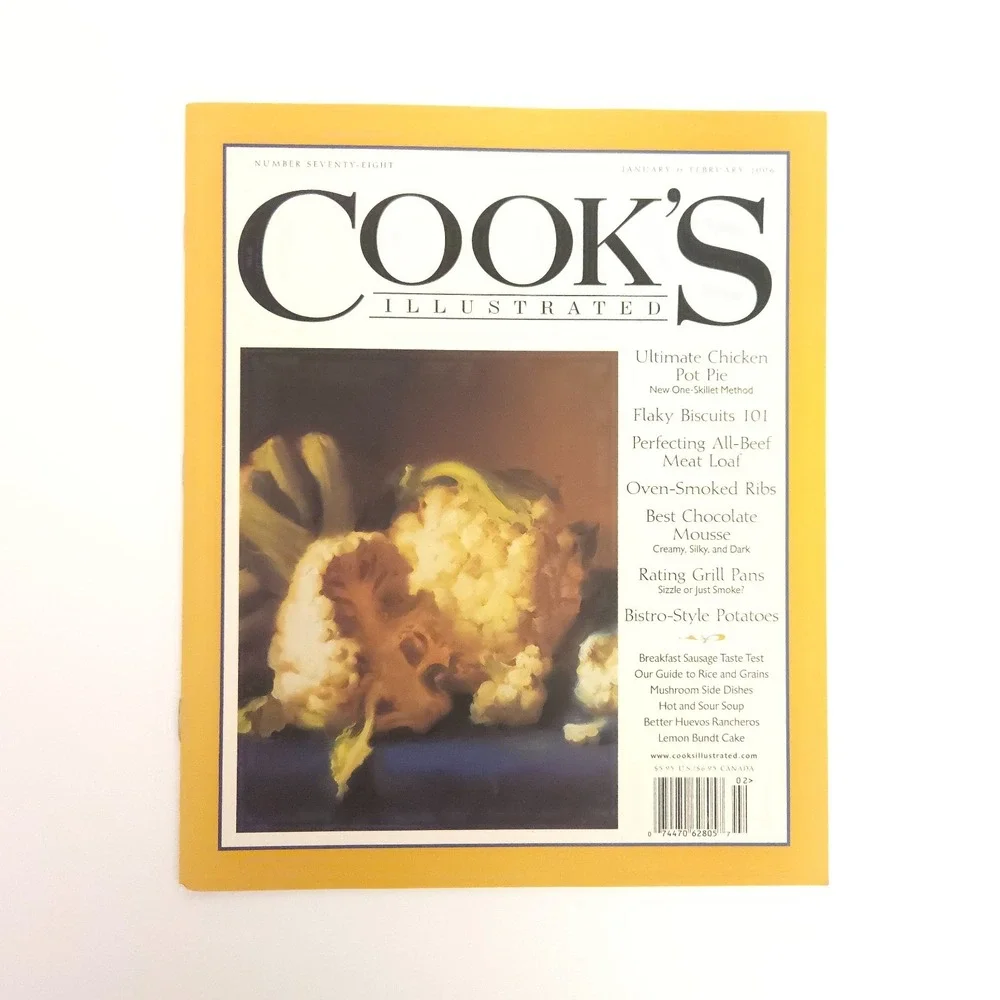 2006 Cook's Illustrated Cooking Magazine‎ Back Issues Lot of 6 Complete Year